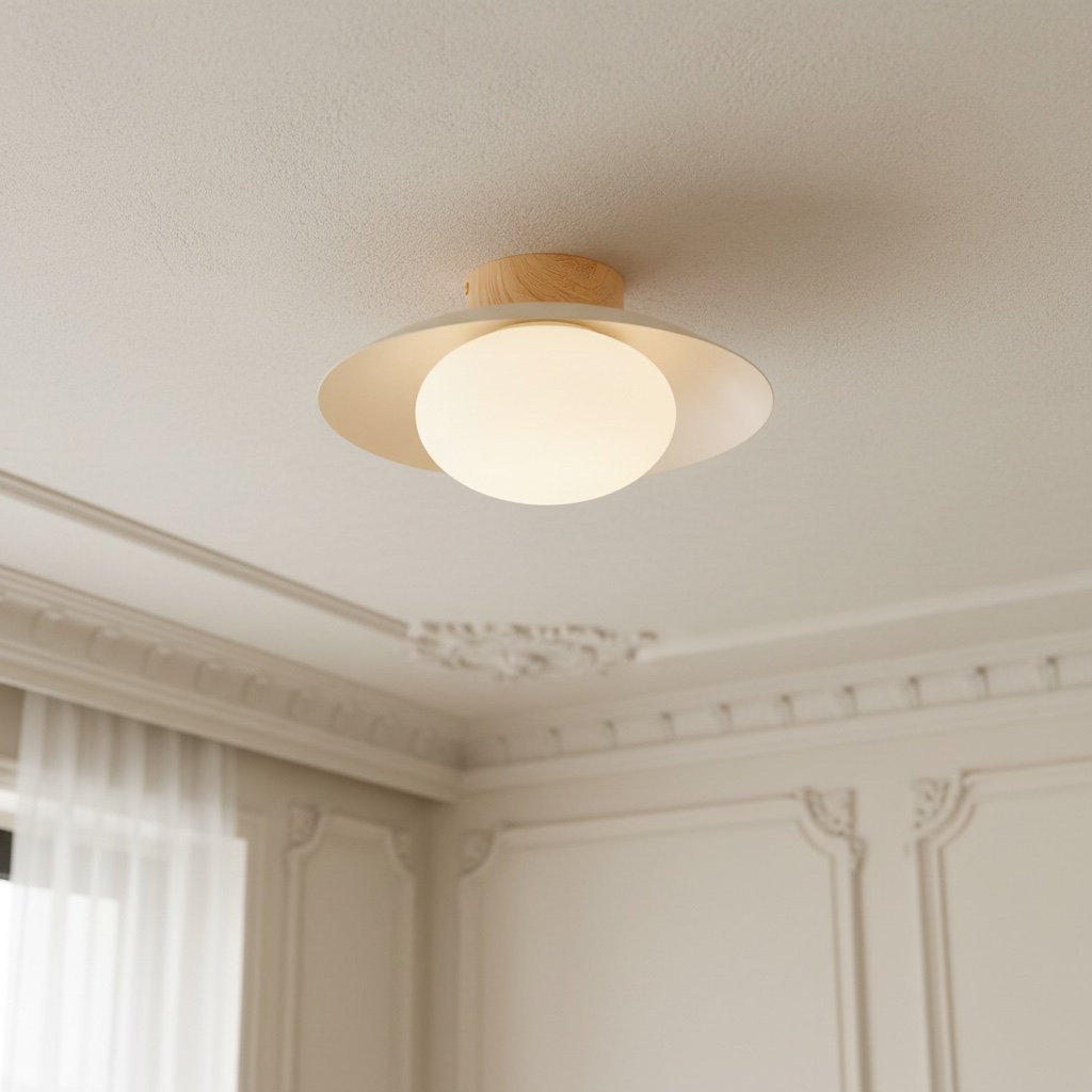 Oribela Ceiling Light Sculptural Globe Aesthetic with Soft Ambient Glow for Kitchen and Lounge