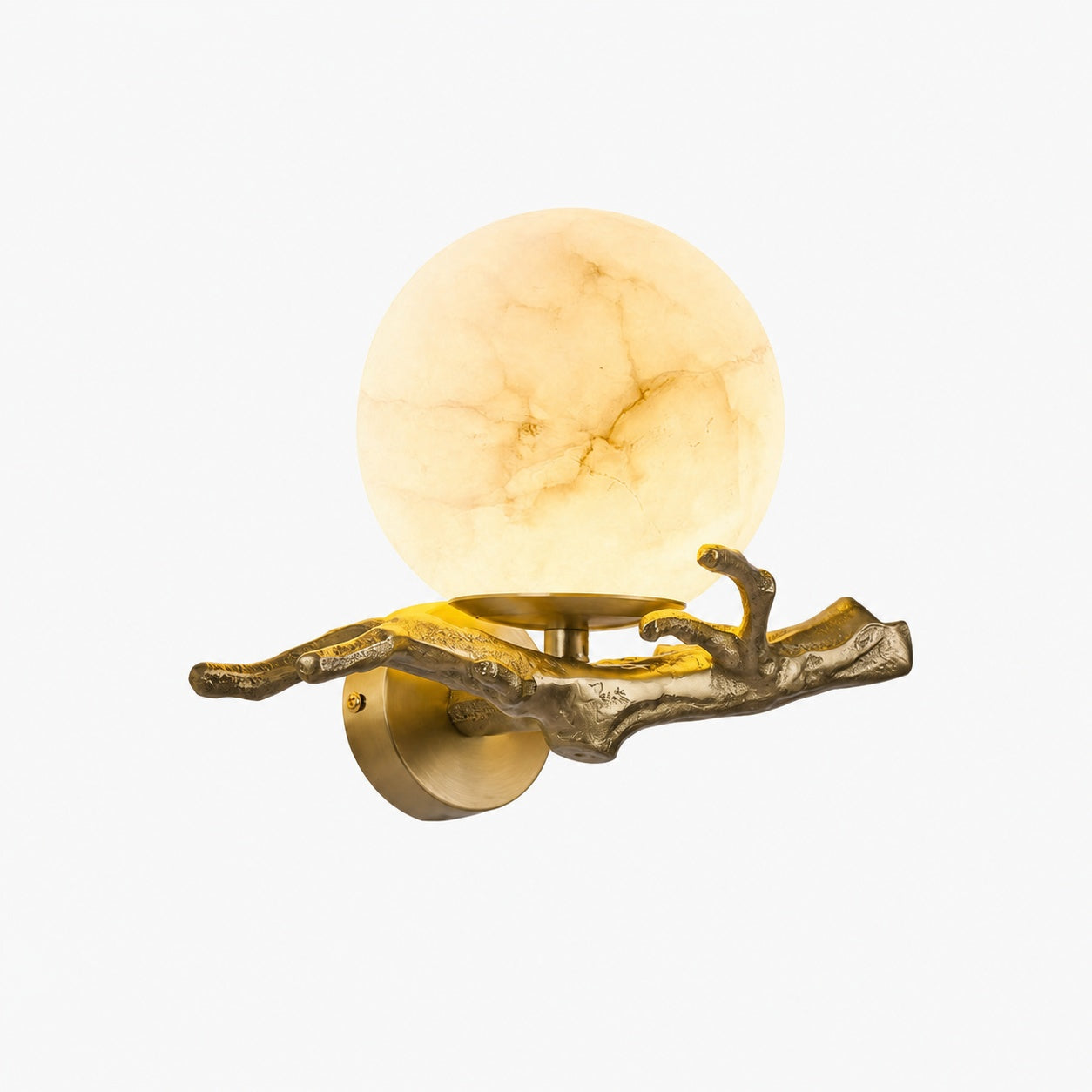 Retro Twigs Alabaster Wall Lamp