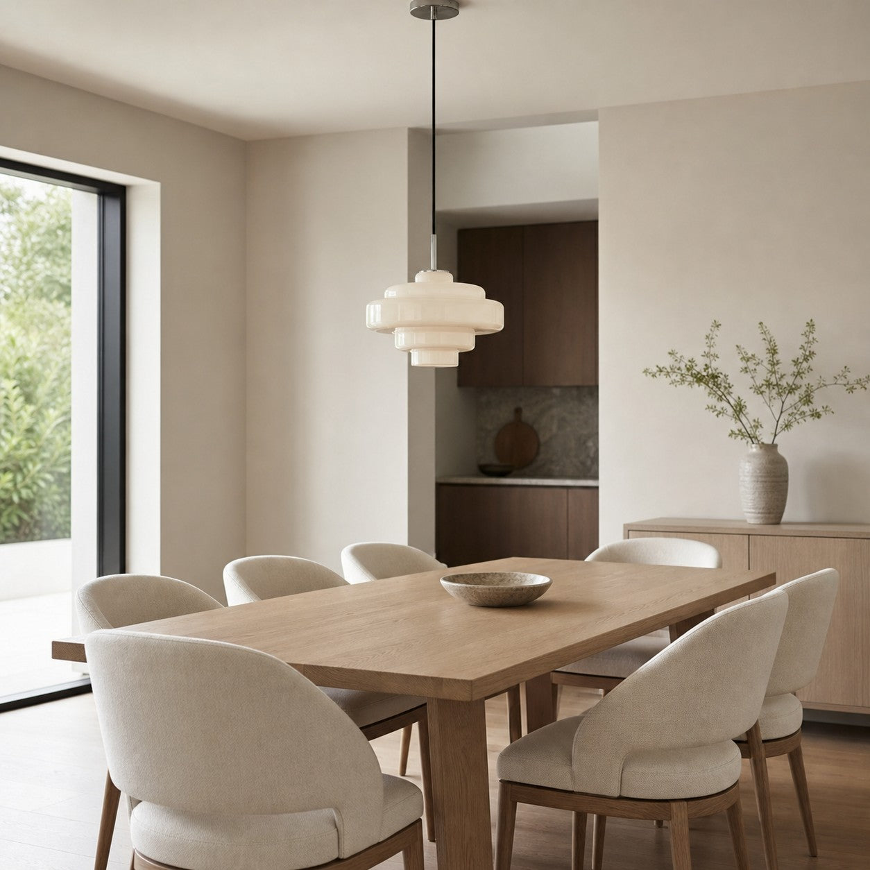 Koloro Millie Glass Pendant Light - Retro Style with Modern Elegance