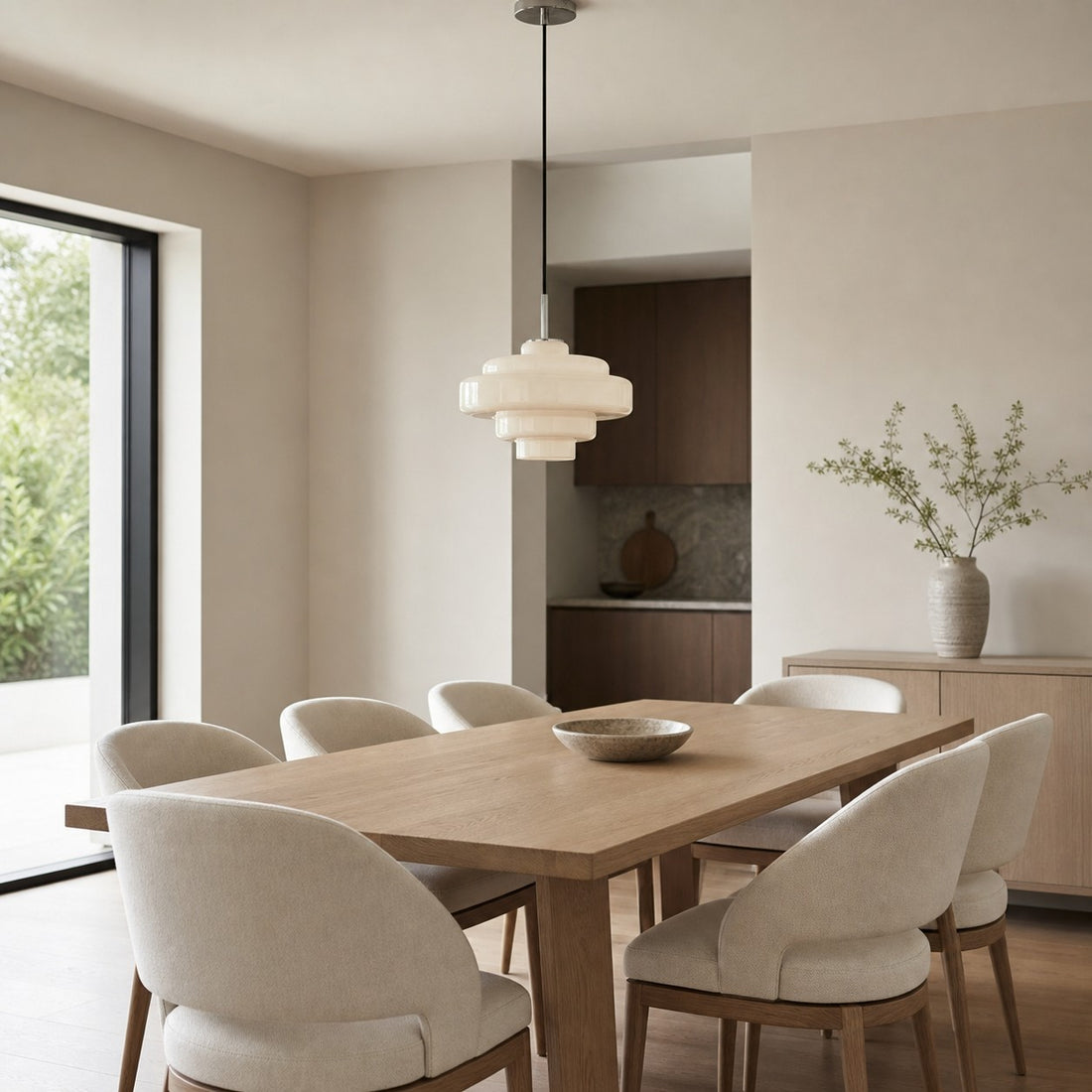 Koloro Millie Glass Pendant Light - Retro Style with Modern Elegance
