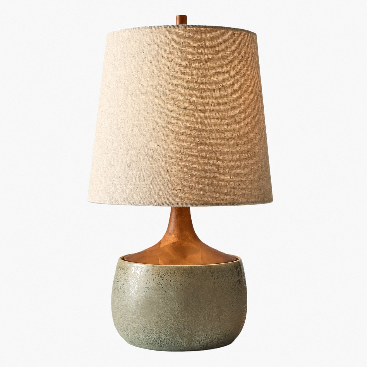 Avero Contemporary Table Lamp - Textured Cement Design for Living Room and Office