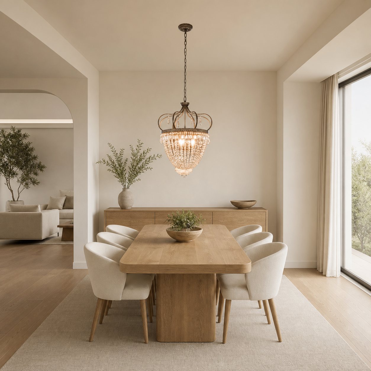 Abella Tear Drop Chandelier