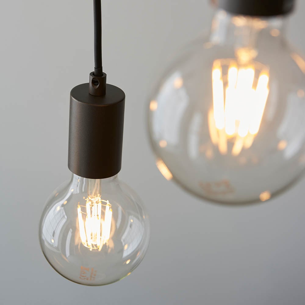 Vornix 6-Light Linear Pendant - Timber Beam Modern Industrial Fixture for Kitchen Island Dining Room