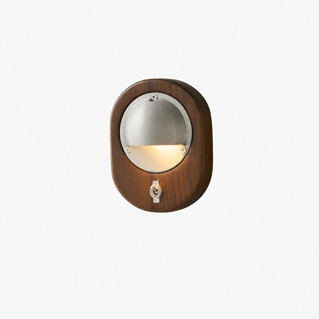 Ivoran Modern Wall Sconce - Ash Wood and Brass Spherical Lamp for Bedroom and Hallway