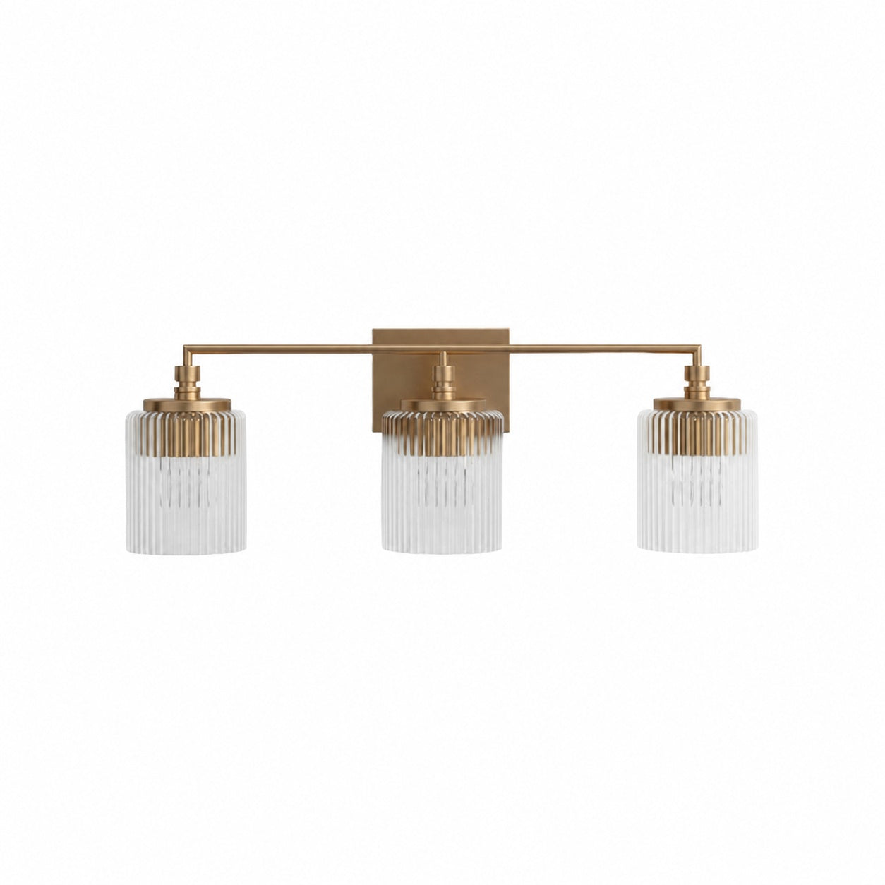 Lirra 3-Light Vanity Light Dimmable Glass Metal - Modern Design for Bathroom and Bedroom