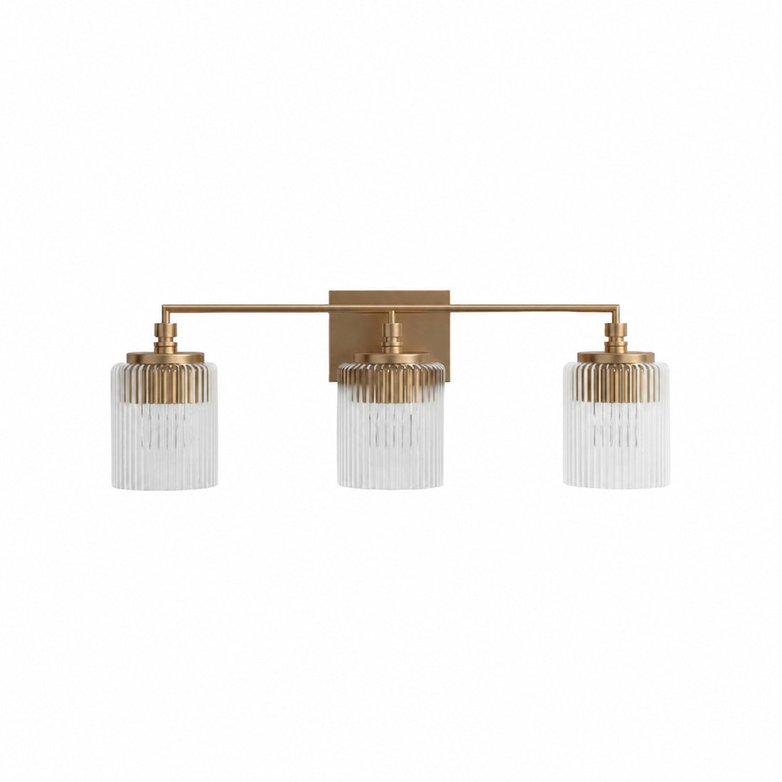Lirra 3-Light Vanity Light Dimmable Glass Metal - Modern Design for Bathroom and Bedroom