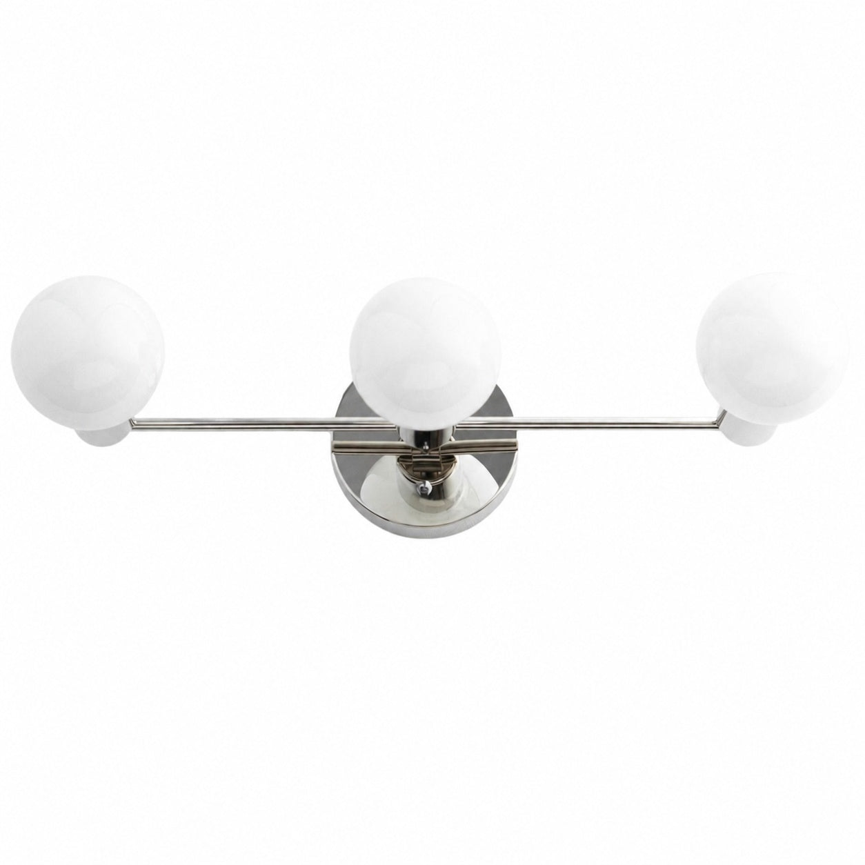 Glorica Glass Mid Century Modern Vanity Light - 3 Light Wall Fixture