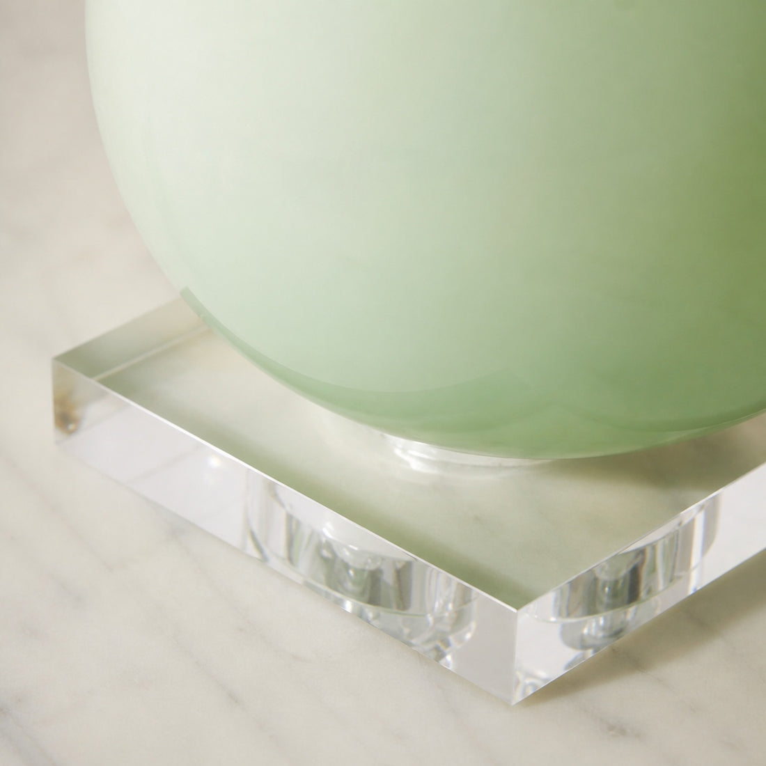 Savara Minimalist Table Lamp - Clean Glass Form with Fabric Shade for Bedrooms