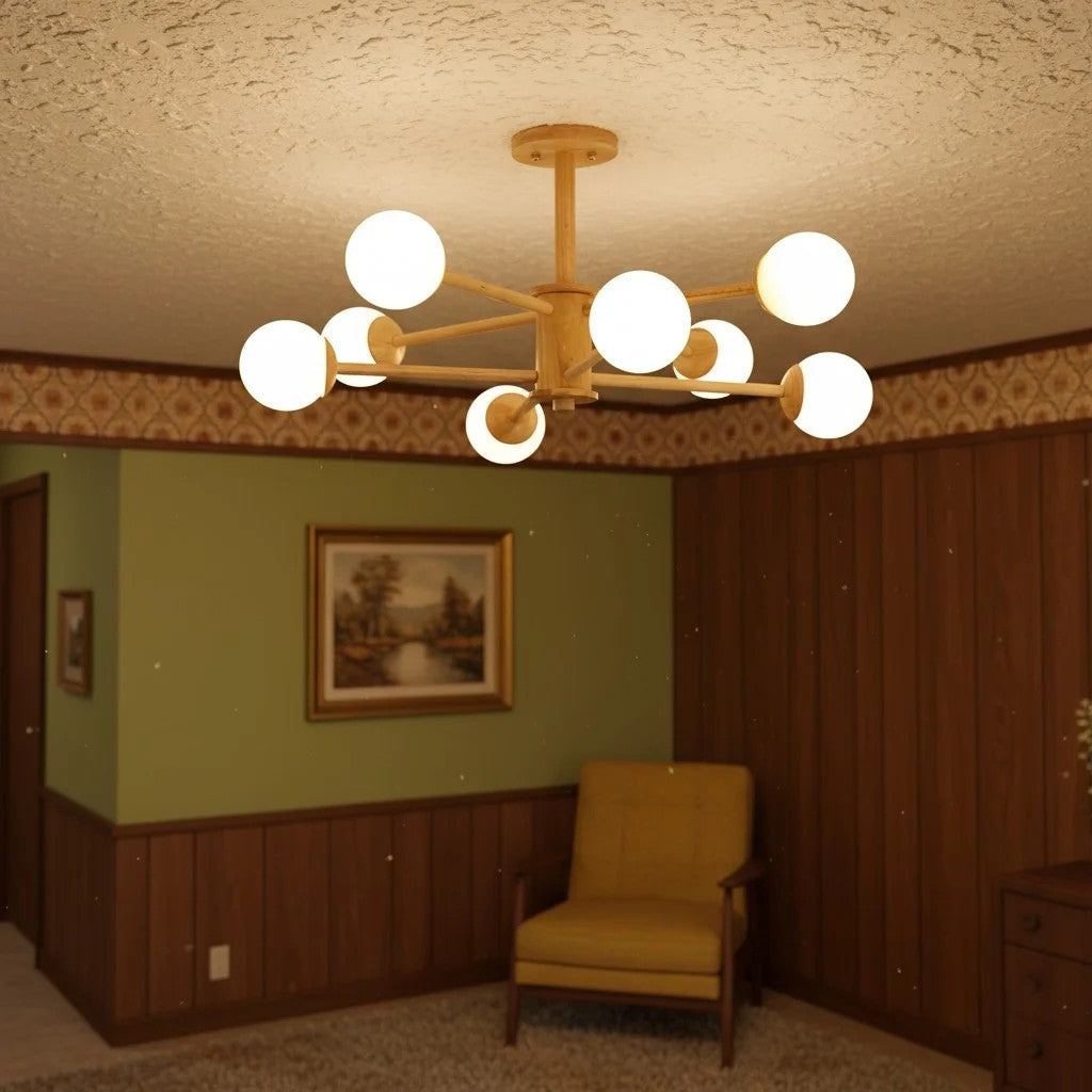 Orrise Molecular Design Ceiling Lamp - Artistic Branch Lighting Chandelier for Home Spaces