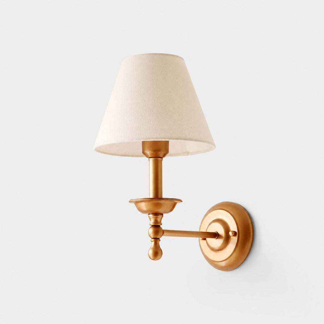 Vintage Fabric Shade Wall Sconce