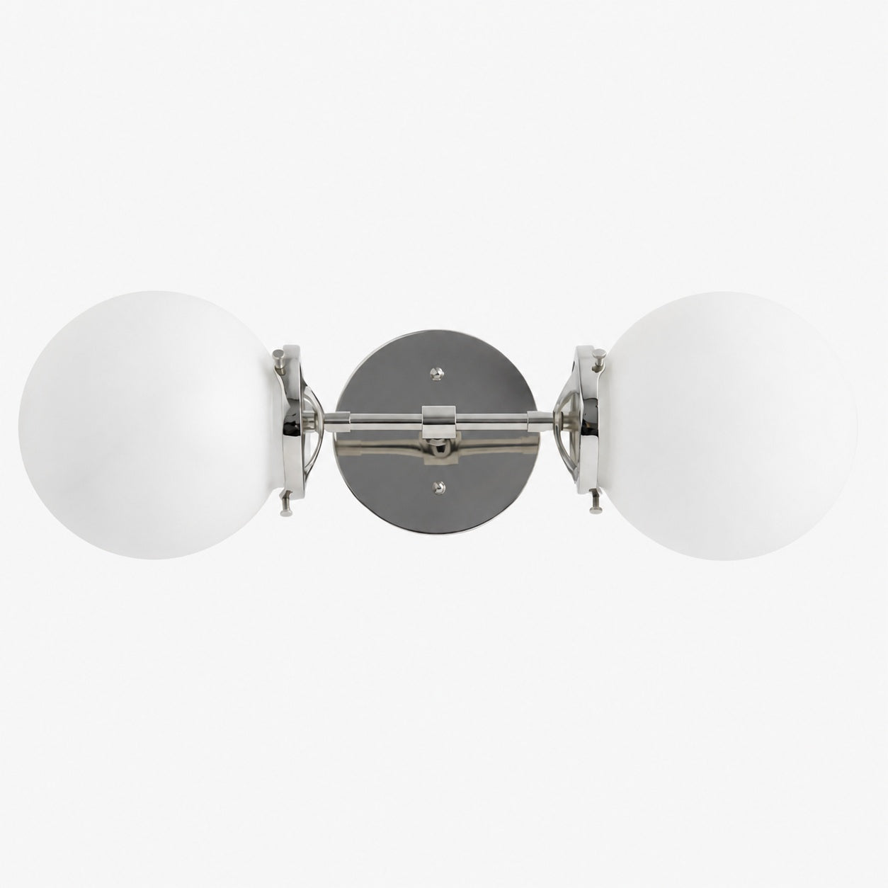 Lumio Globe Art Deco Vanity Light -  Opal Globe Bathroom Sconce