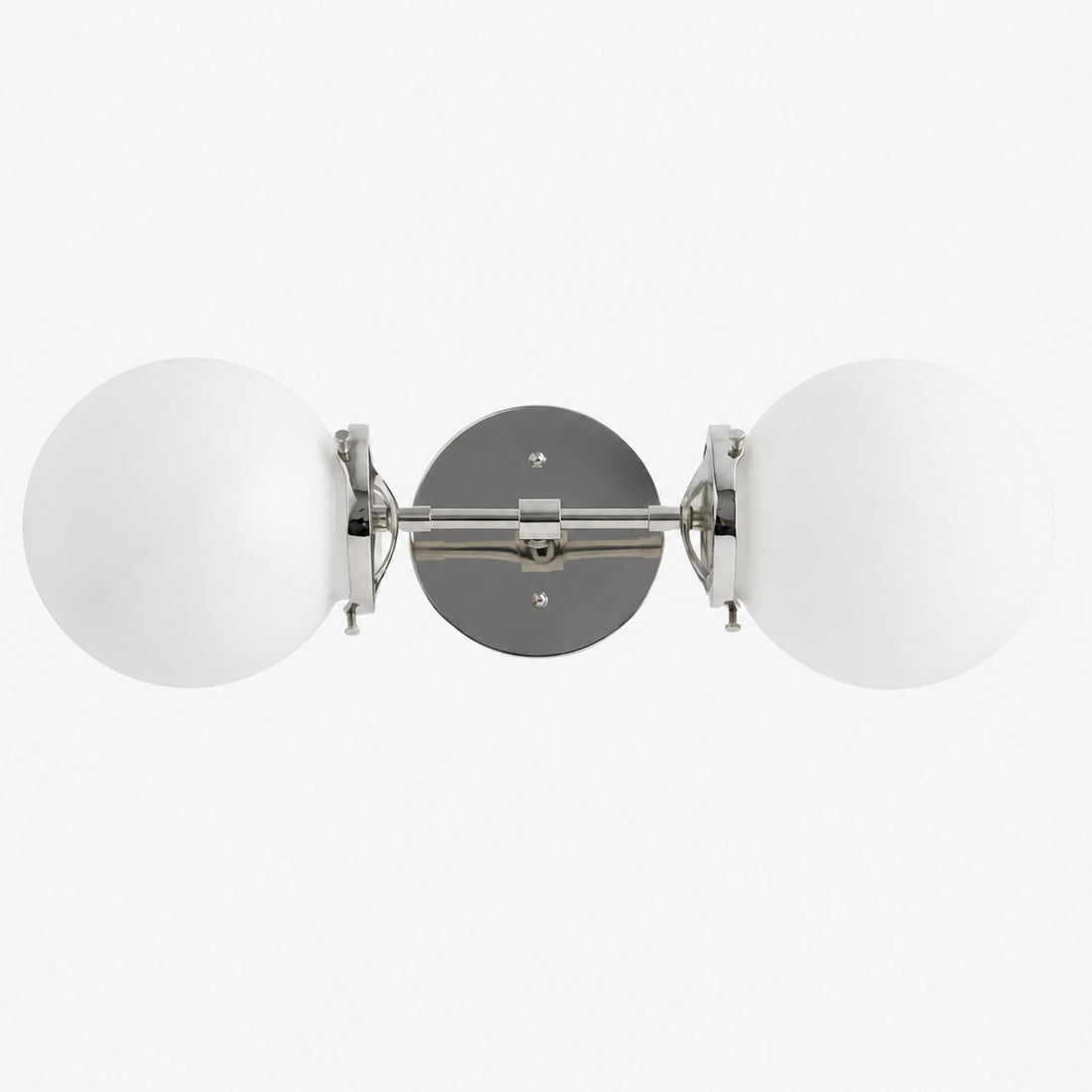 Lumio Globe Art Deco Vanity Light -  Opal Globe Bathroom Sconce