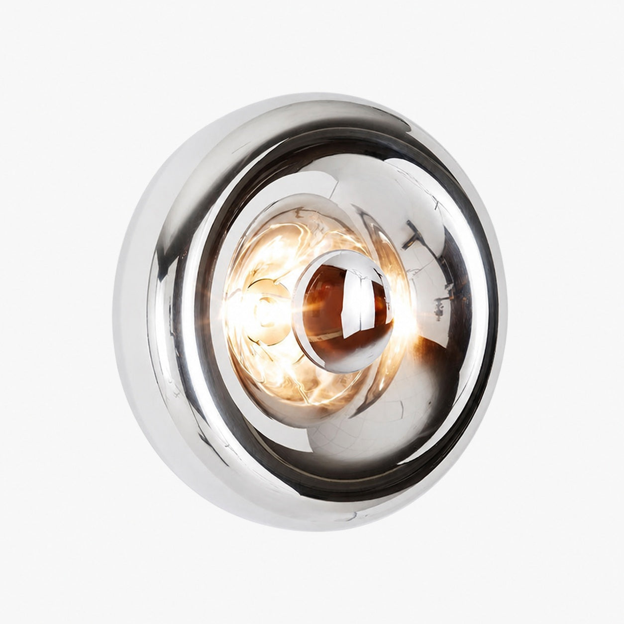 Ivoran Wall Sconce - Round Glass and Metal Modern Sconce for Modern Interiors