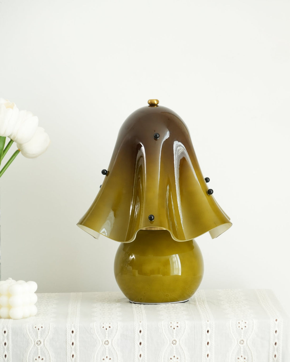 Bellina Decorative Table Lamp - Sculptural Bell Flower Shape