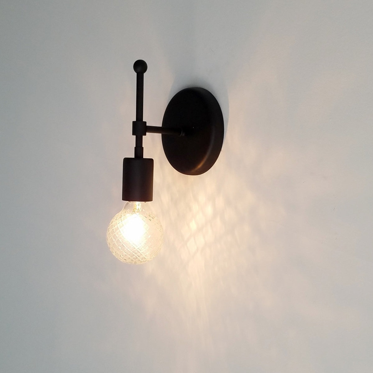 Compact Metal Finish Wall Sconce - Ideal For Bedroom & Corridor Lighting
