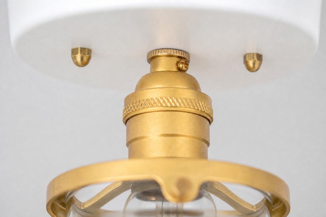 Glorica Glass Retro Globe Ceiling Light - Vintage Industrial Home Lighting