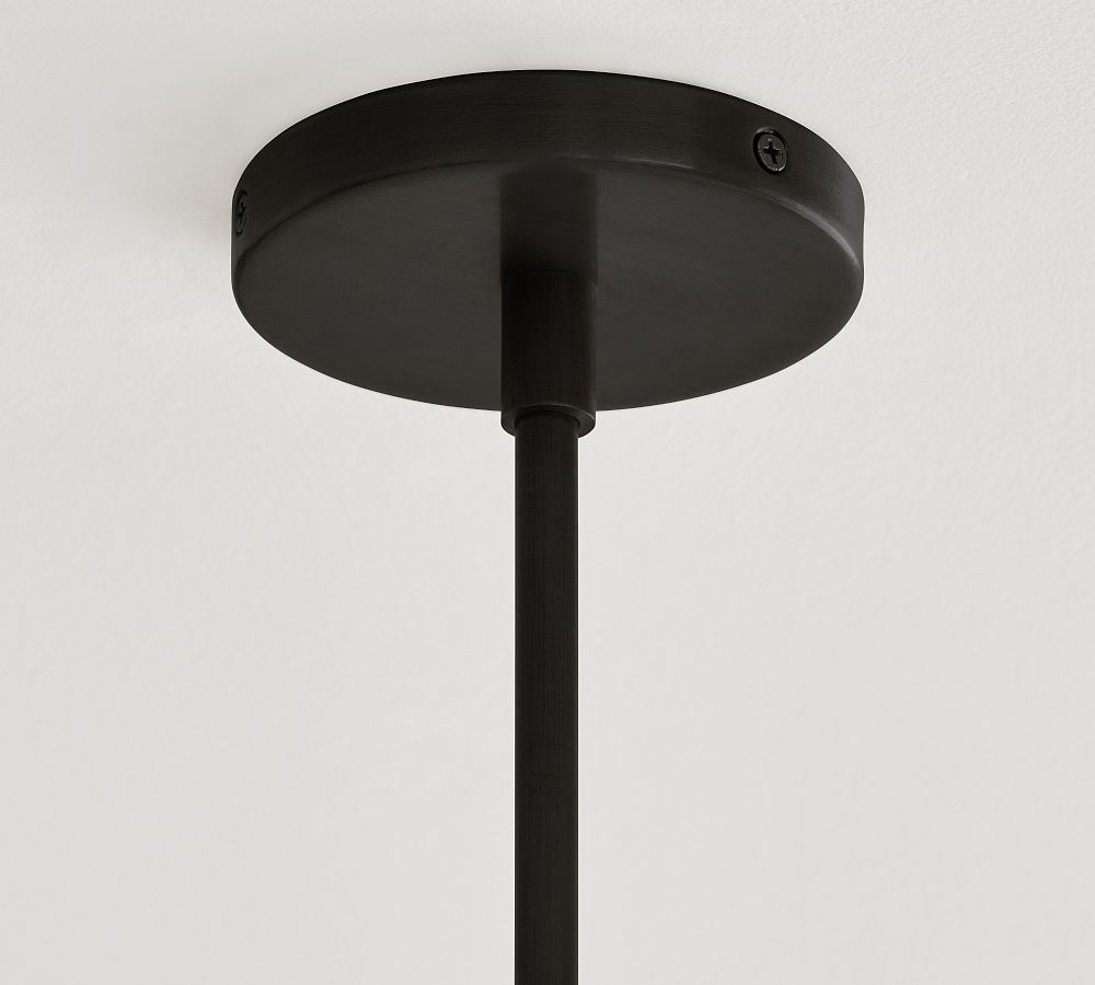 Auria Metal Brass Pendant Lighting - Vintage Finish with Glass Shade