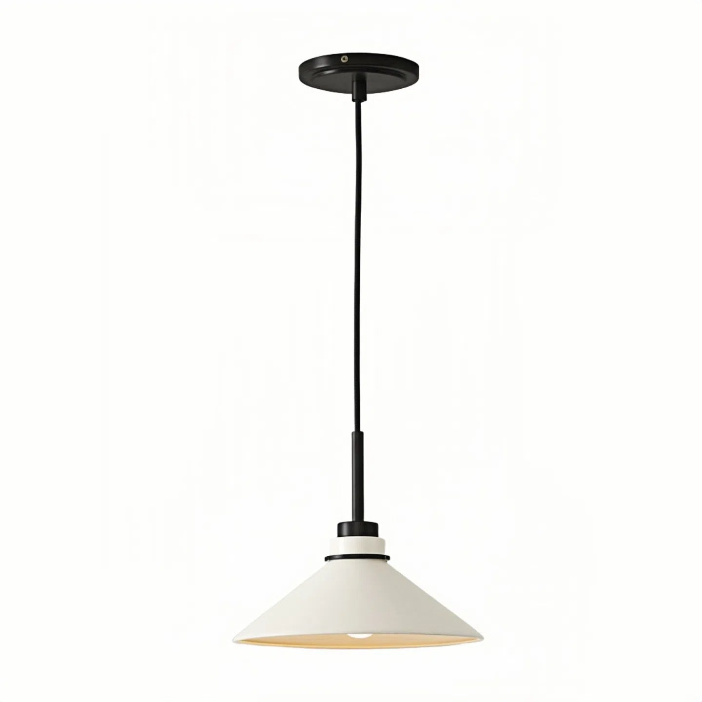 Aurenza Modern Farmhouse Pendant Light - Adjustable Shade for Warm Ambiance