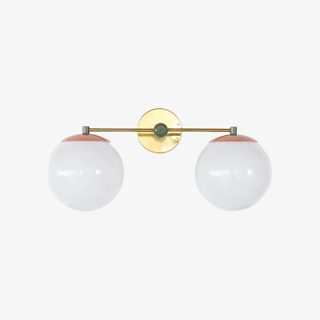 Two Lights Colorful Sconce - Bubble Pop Vanity Bathroom Sconces