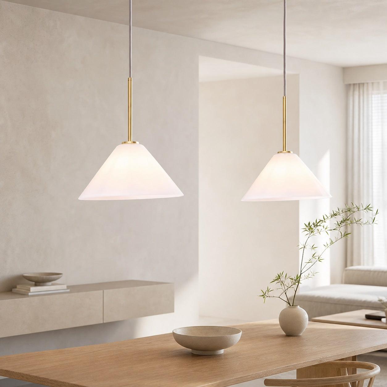 Conica Glass Cone Pendant Lamp – Modern Style Light for Any Room