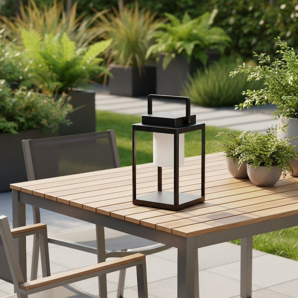 Veltor Portable Rechargeable Table Lamp – Modern Metal for Outdoor
