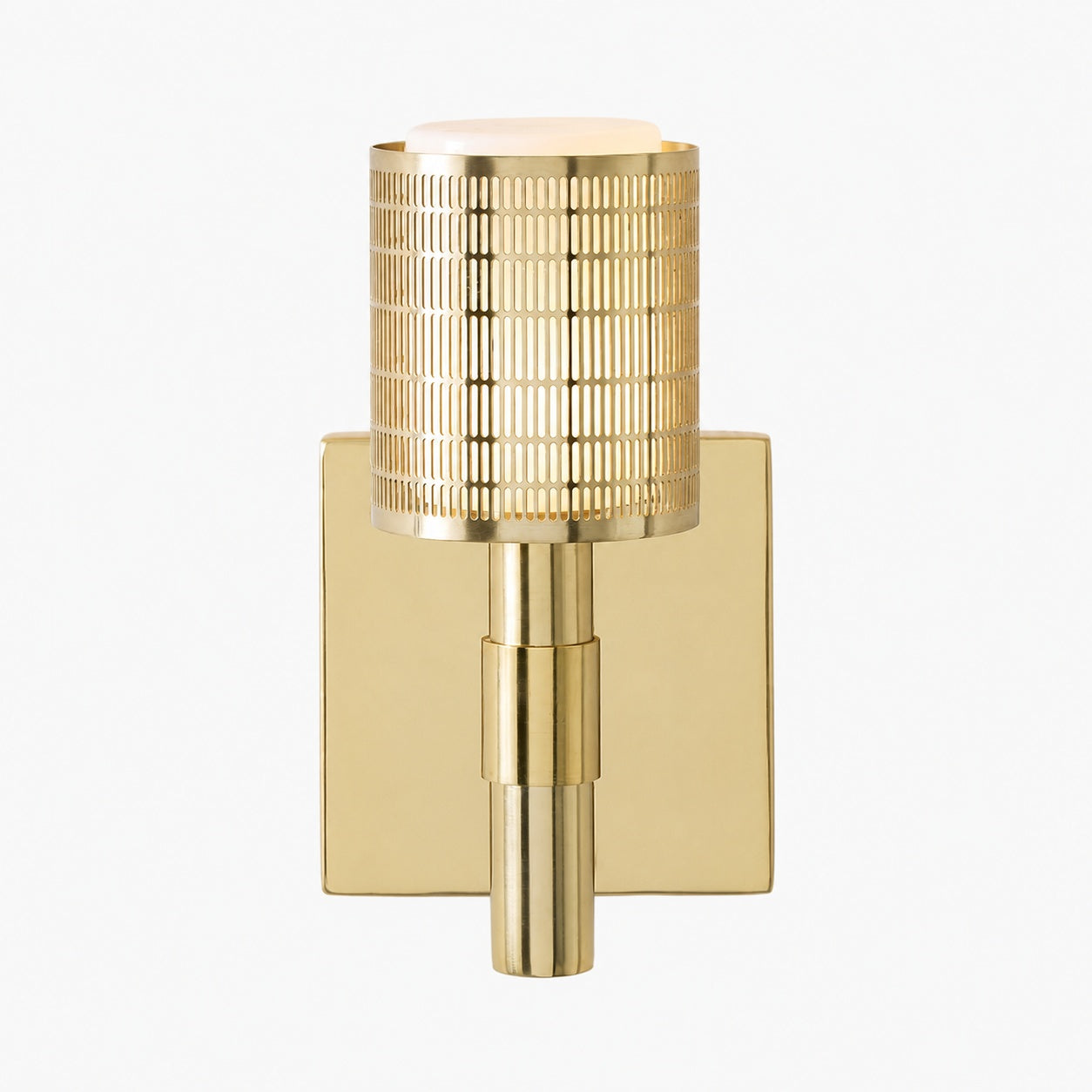 Galvia Modern Perforated Metal Sconce - Sleek Wall Light for Hallway & Bathroom