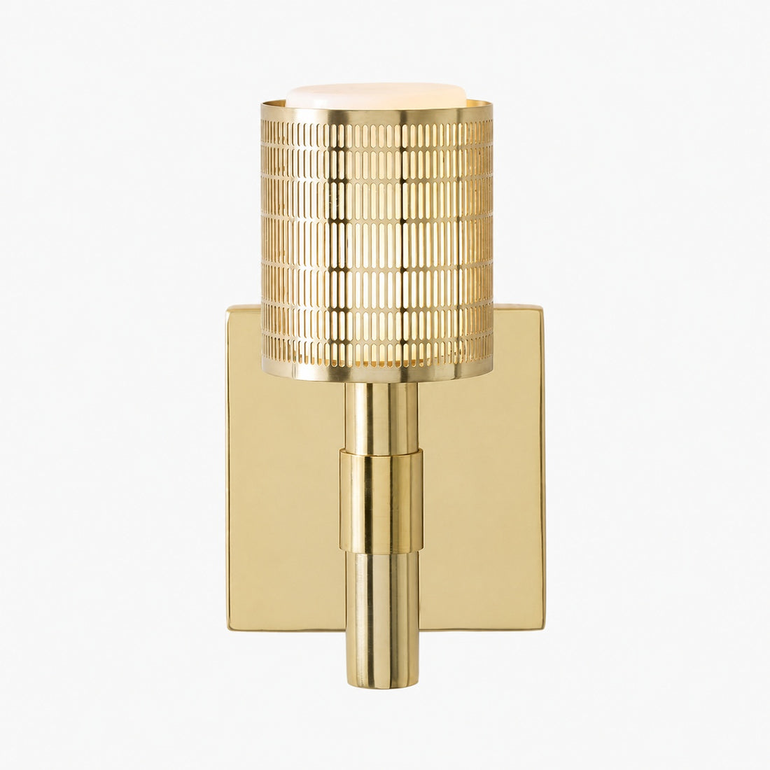 Galvia Modern Perforated Metal Sconce - Sleek Wall Light for Hallway & Bathroom