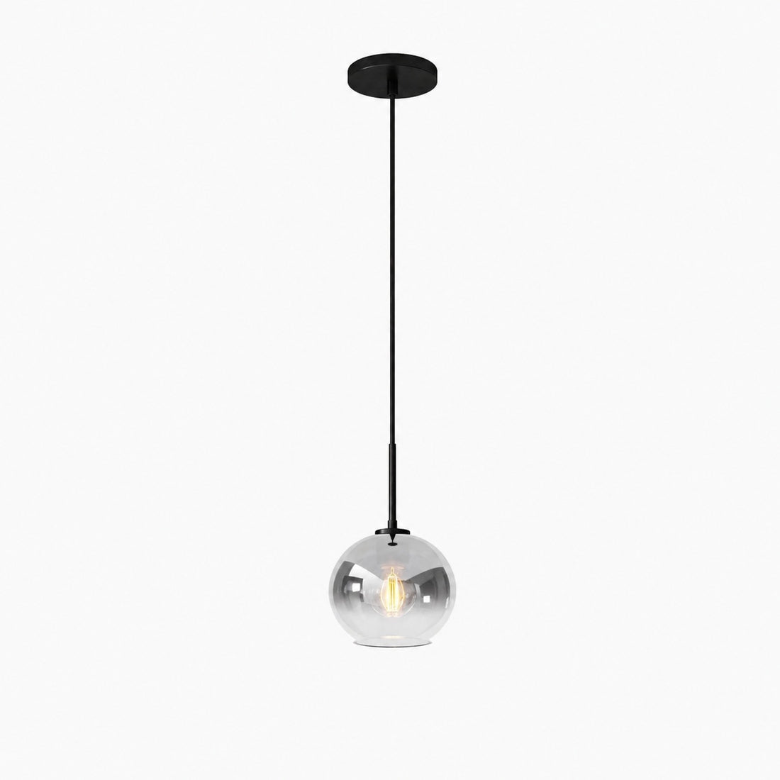 Selvion Sculptural Globe Pendant Light - Modern Glass Pendant Lamp - Sleek Design
