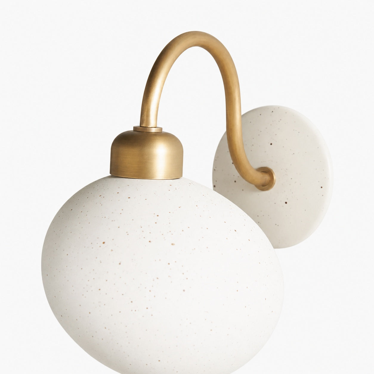 Radiica Speckled Ceramic Sconce - Elegant Wall Light for Bedroom & Hallway