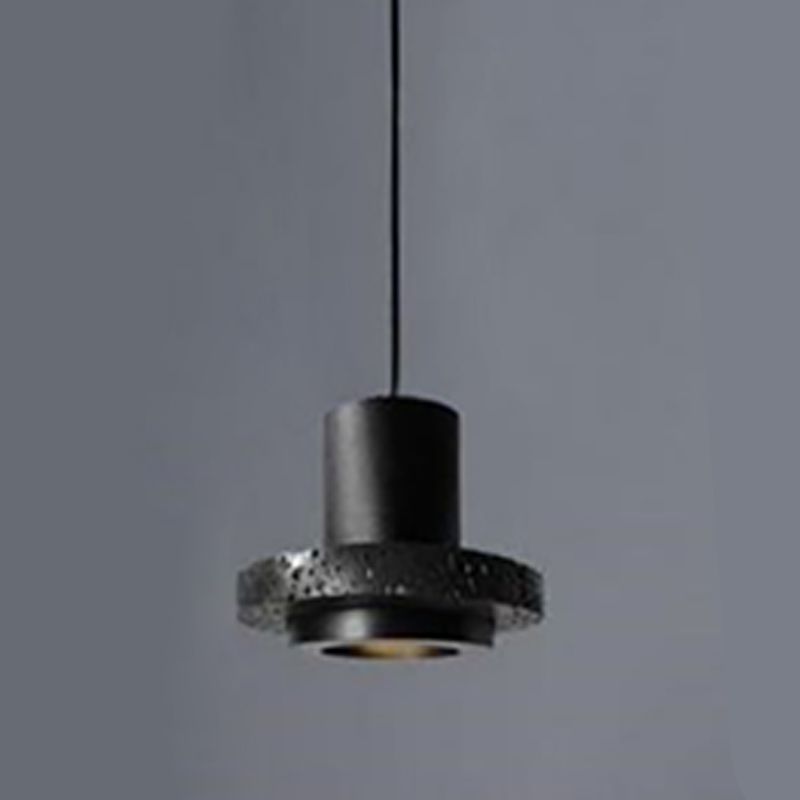 Retro Black Hole Stone Pendant Lamp