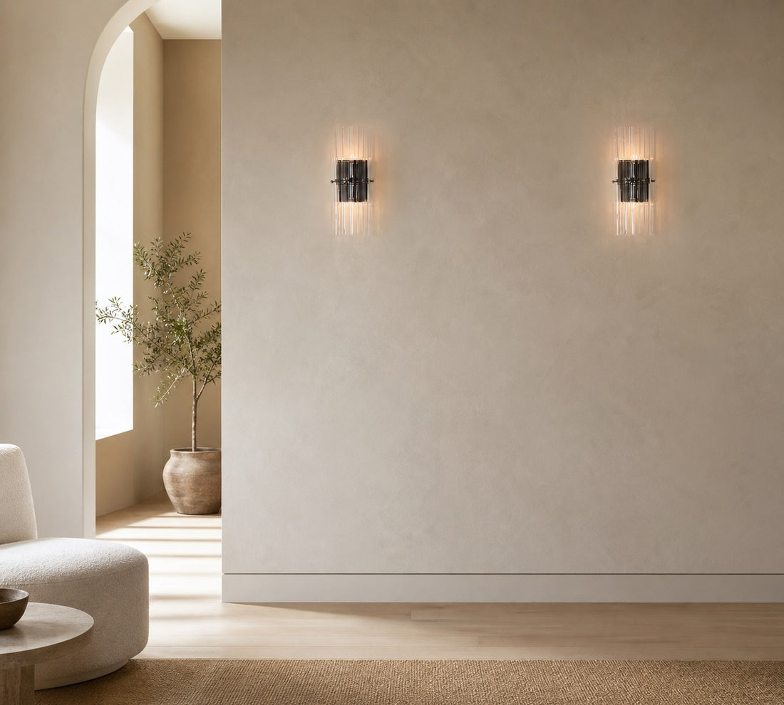 Lumora Crystal Wall Sconce – Elegant Lighting for Hallway & Bedroom