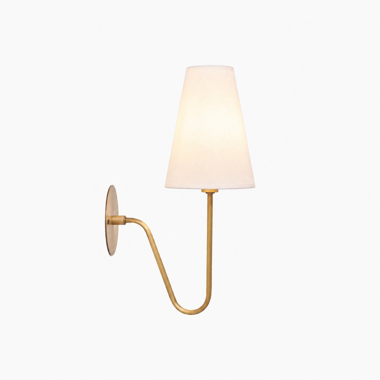 Organic Glass Scoop Wall Light – Minimalist Modern Decorative Ambient Sconce for Living Room