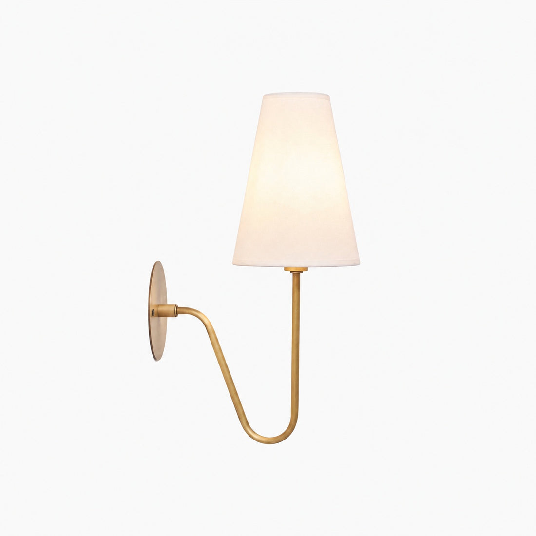 Organic Glass Scoop Wall Light – Minimalist Modern Decorative Ambient Sconce for Living Room