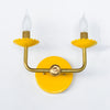 Retro Two Light Wall Sconce - Scalloped Design for Elegant Interiors