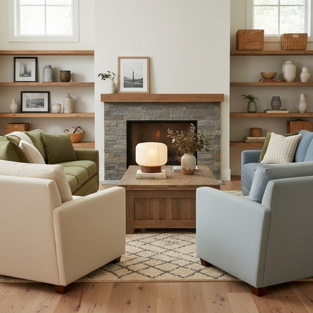 Tivo Japanese Ribbed Lampshade Compact Table Lamp - A minimalist paper lantern design with wood base