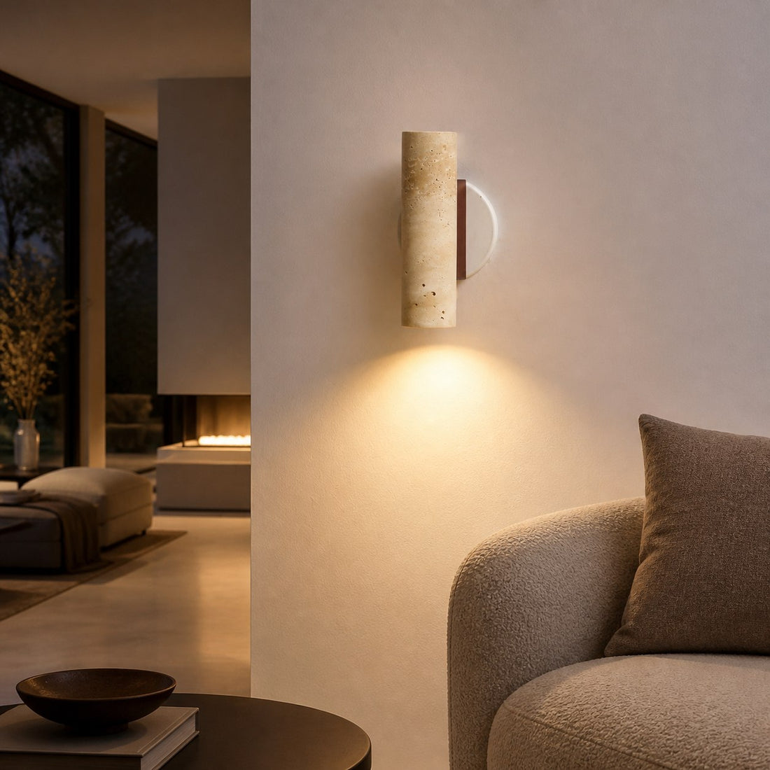Modern Sculptural Metal Wall Lamp – Minimalist Sconce for Bedroom Living Room Hallway