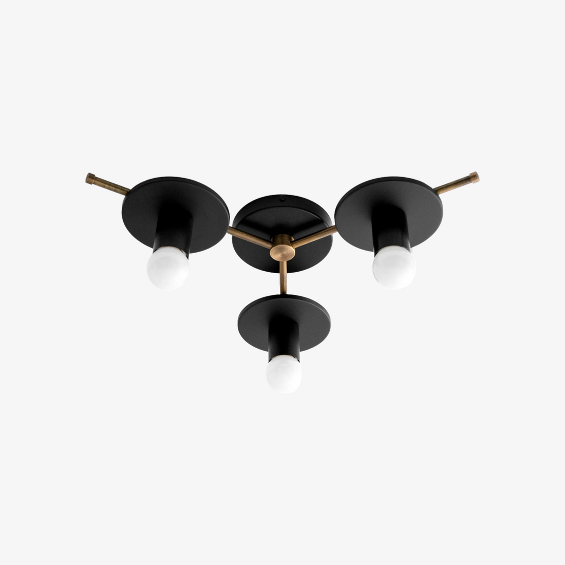Radiro Globe Colorful Minimalist 3-Bulb Ceiling Light – Contemporary Flush Mount Fixture