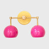 Daisy Loa Wall Sconce - Double Globe Bubble Metal Multicolor Bath Light