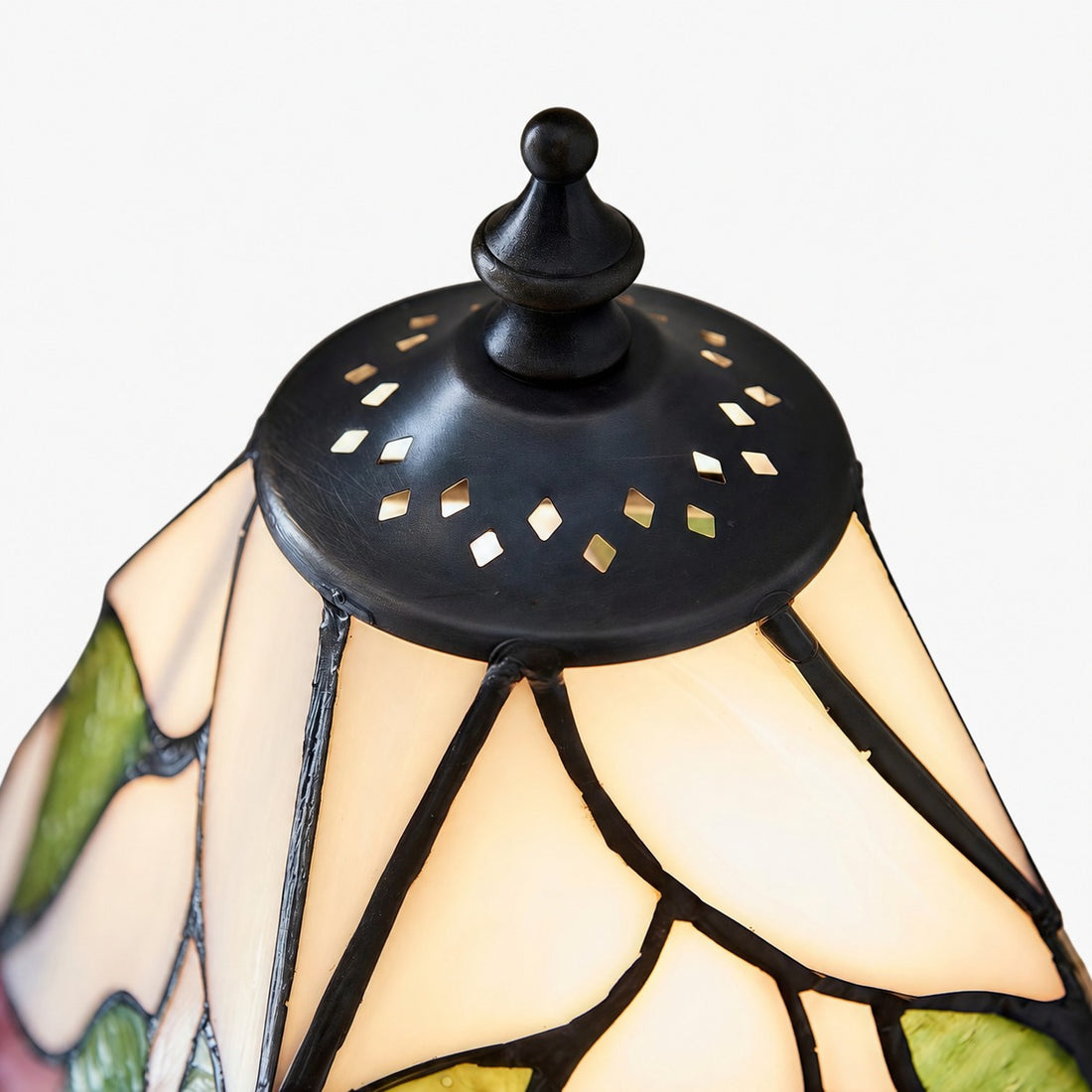TF Botanica Decorative Table Lamp – Colourful Floral Glass Lamp for Cozy Interiors