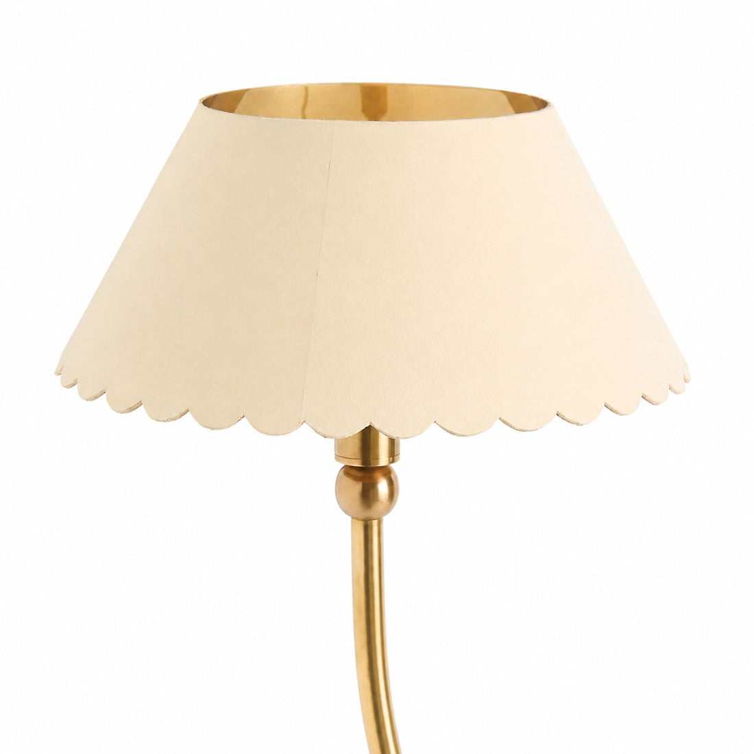 Foldray Scalloped Linear Chandelier - Leather Style for Dining Room