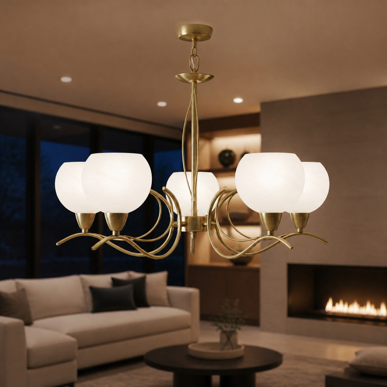 Armicora Multiple Lights Antique Chandelier – Elegant Metal Finish for Dining Rooms or Living Areas