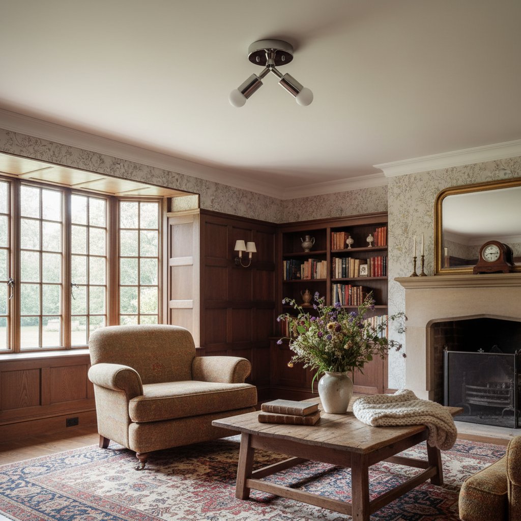 Lumen Art Deco Inspired Ceiling Lamp – Elegant Minimalist Flush Mount for Home Interiors