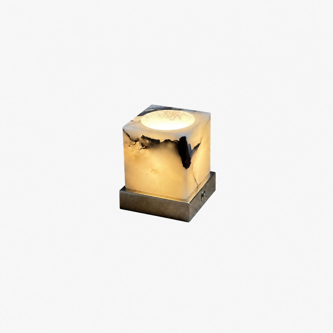 Cube Marble Table Lamp