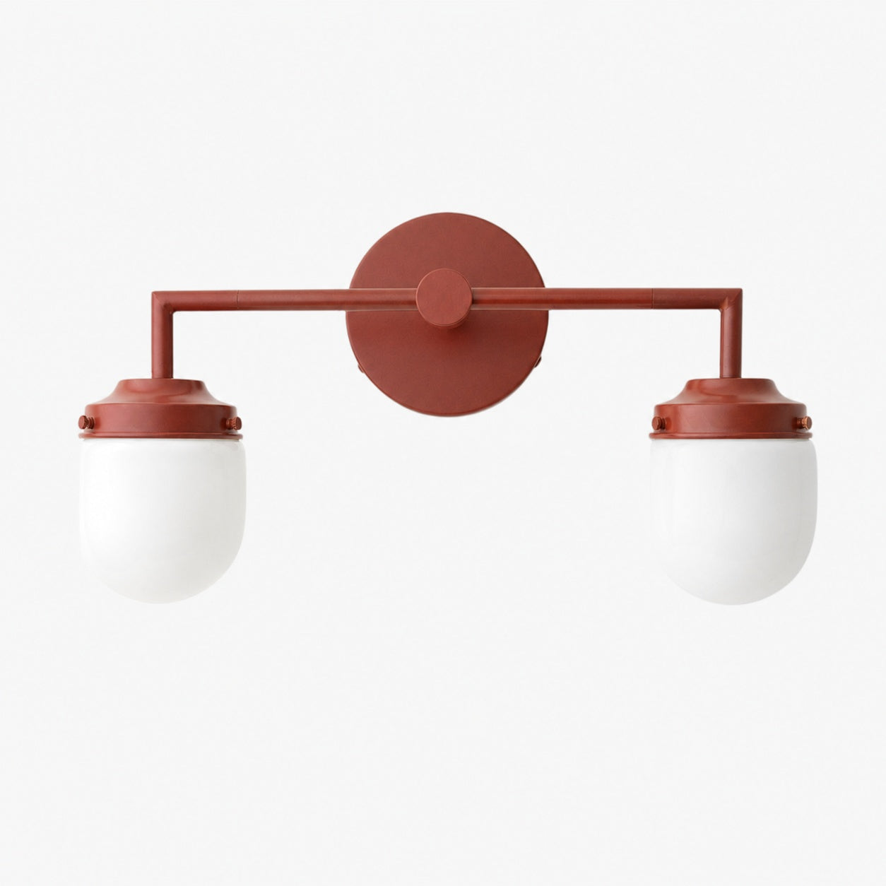 Opalume Glass Double Vanity Light - Vintage Style Bathroom Double Wall Lighting