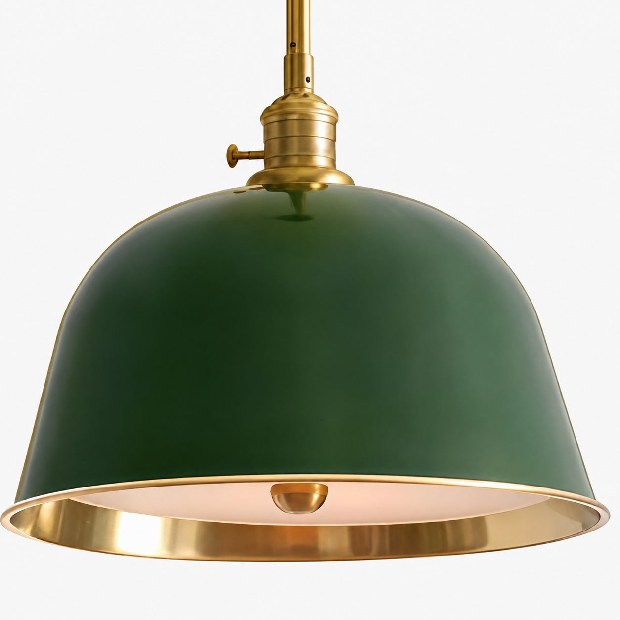 Forvara Classic Bell Pendant Light Industrial Pole Pendant Fixture for Dining Room