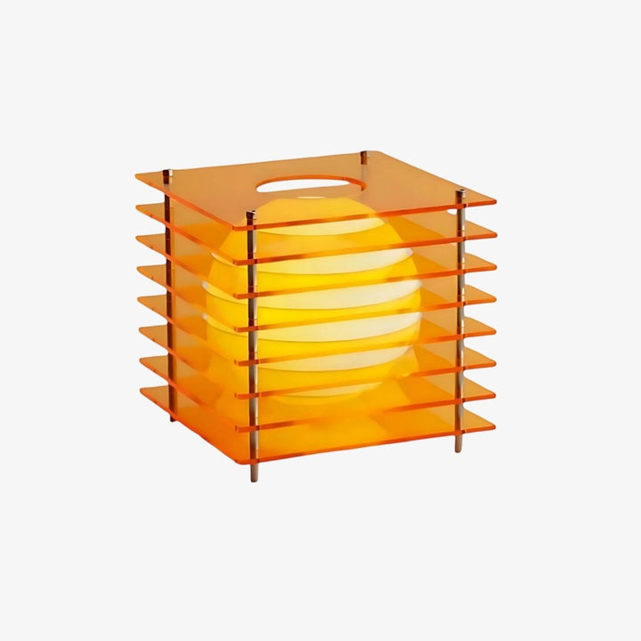 Afterglow Series Moon Cube Geometric Sphere Table Lamp - Modern Style Bedroom Decor