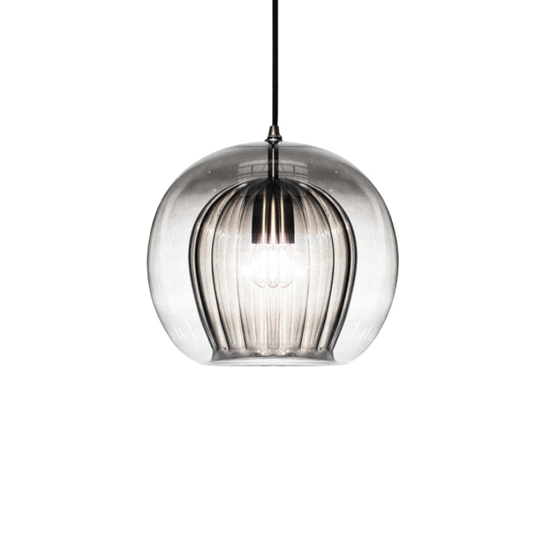 Modern Pleated Glass Pendant Light