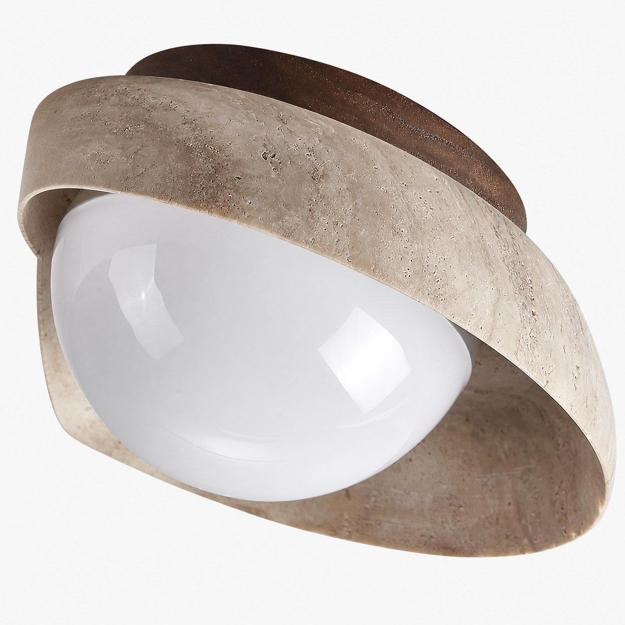 Piedra Travertine Ceiling Lamp