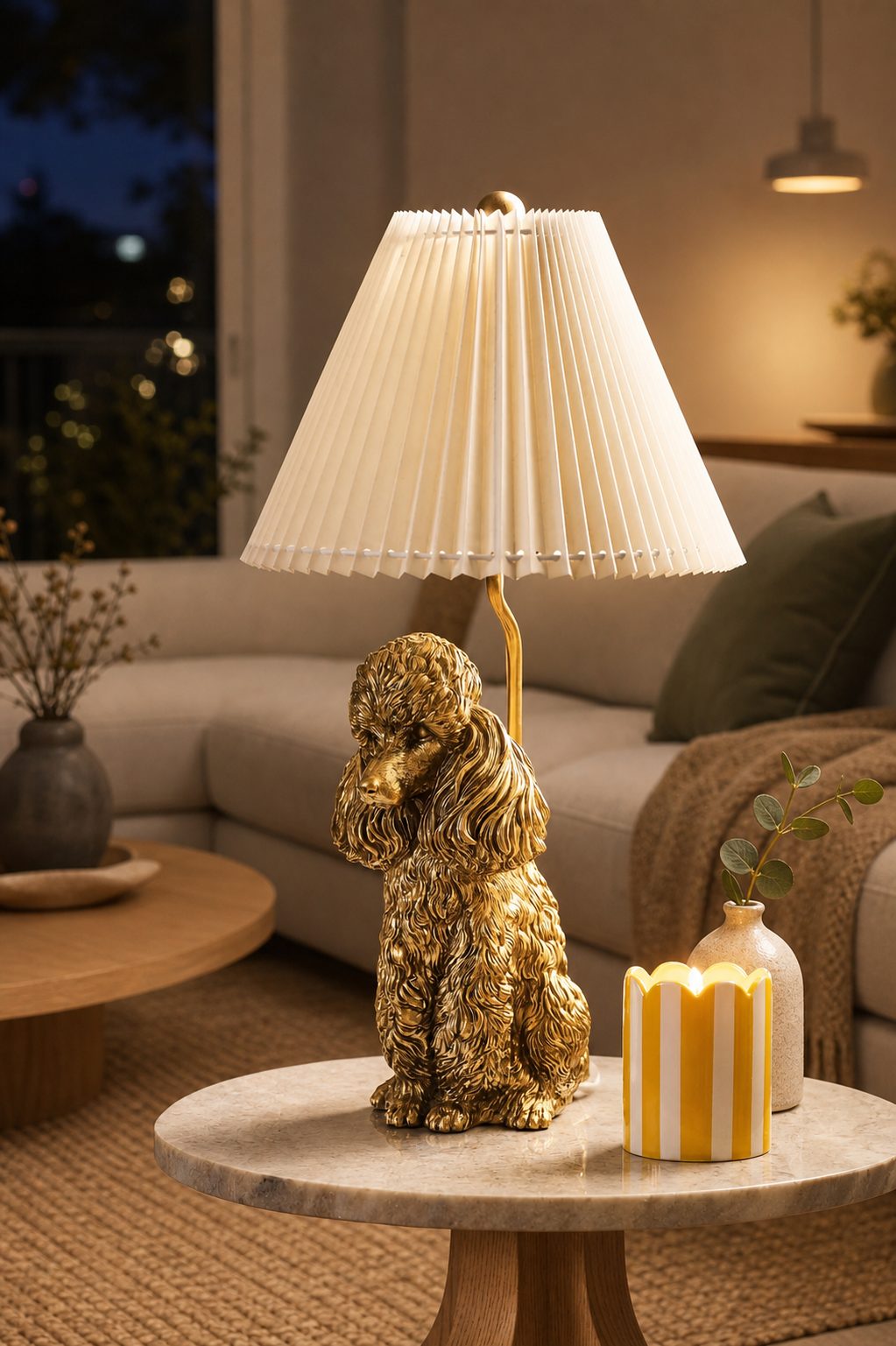 Pawdia Unique Table Lamp - Decorative Animal Bedside Lamp