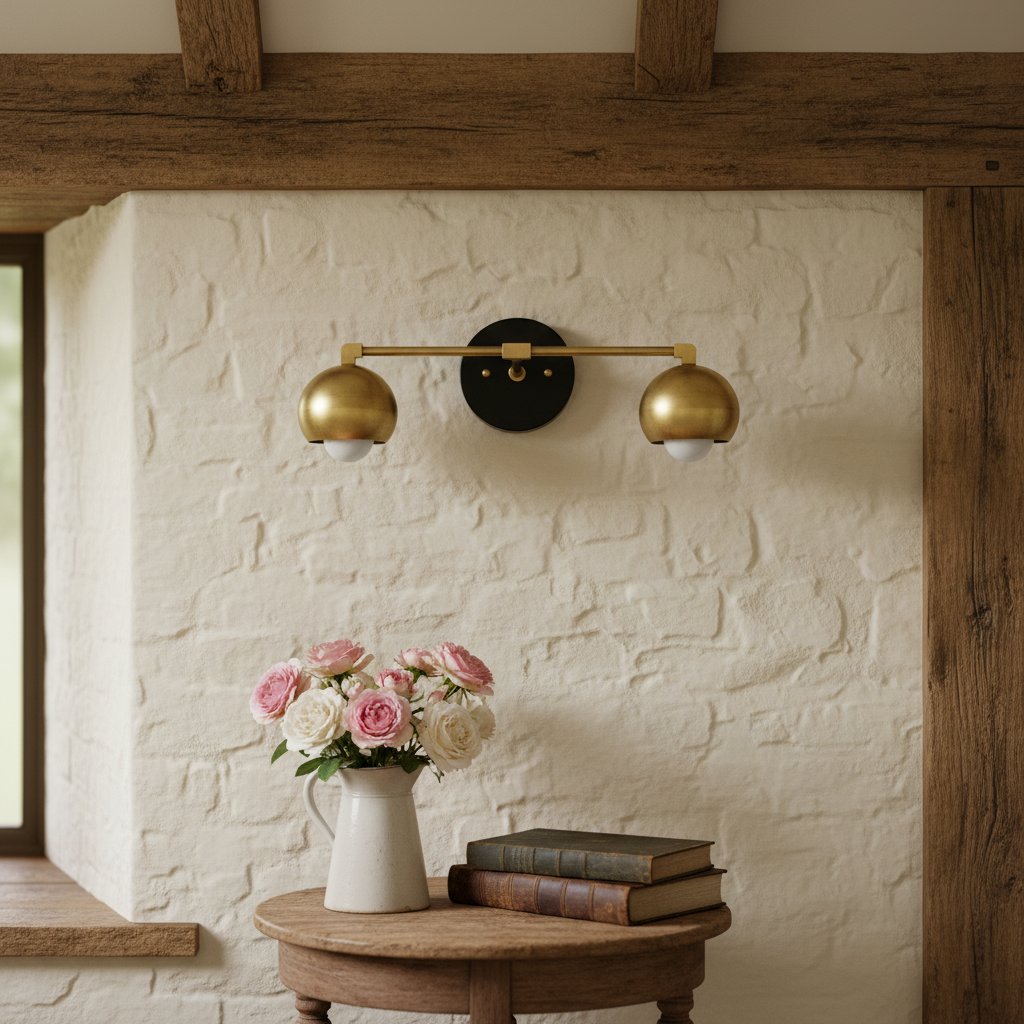 Metio Dome Decorative Vanity Light - Classic Orb Shade Bathroom Wall Lamp